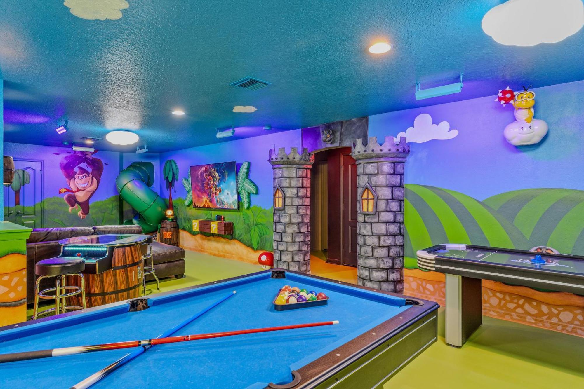 Mario'S Magic Mansion - Family Fun! Private Heated Pool & Spa 4 Miles To Disney! Villa Kissimmee Dış mekan fotoğraf