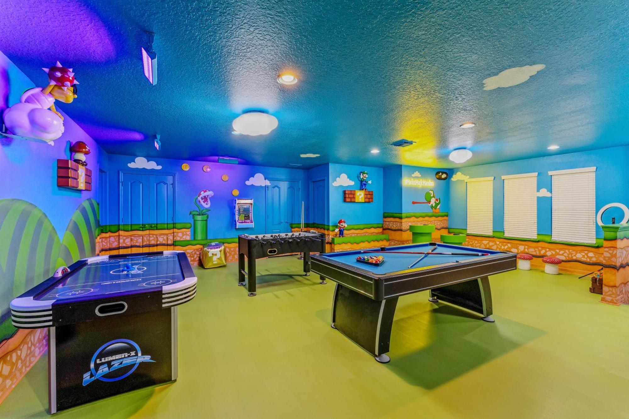 Mario'S Magic Mansion - Family Fun! Private Heated Pool & Spa 4 Miles To Disney! Villa Kissimmee Dış mekan fotoğraf