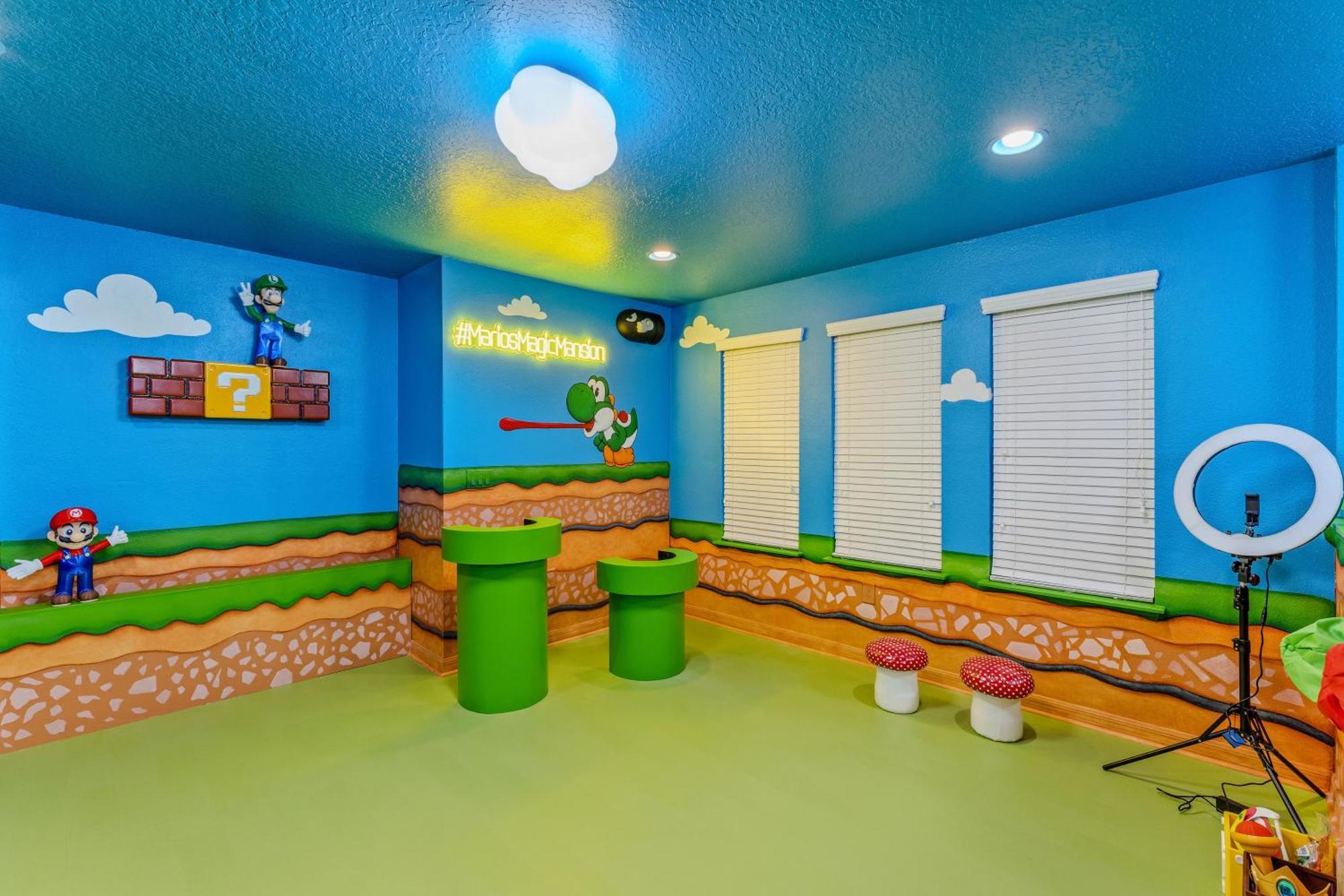 Mario'S Magic Mansion - Family Fun! Private Heated Pool & Spa 4 Miles To Disney! Villa Kissimmee Dış mekan fotoğraf