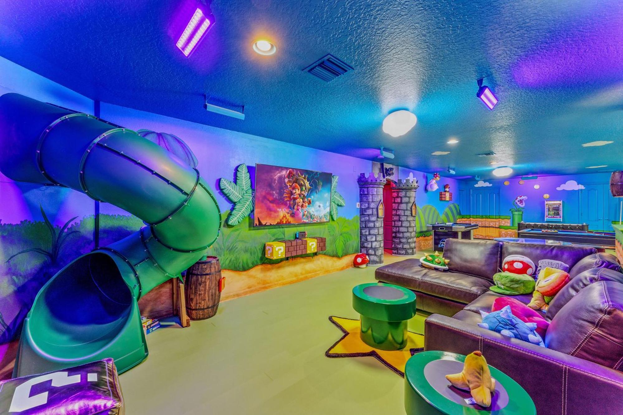 Mario'S Magic Mansion - Family Fun! Private Heated Pool & Spa 4 Miles To Disney! Villa Kissimmee Dış mekan fotoğraf